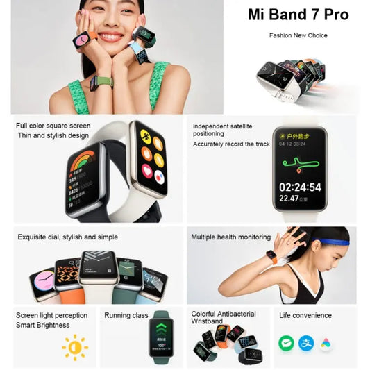 Xiaomi Mi Band 7 Pro Smart Watch, 1.64 inch AMOLED Screen, Support Blood Oxygen Monitoring / 117 Sport Modes - UTrano