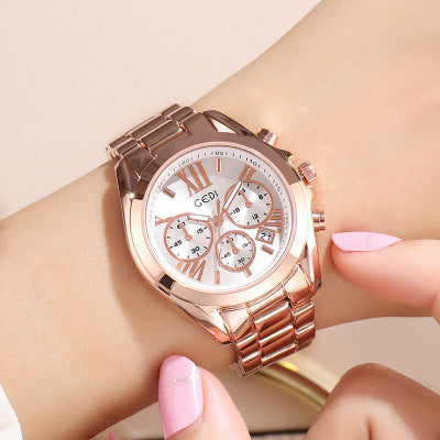 Luxury rose gold women casual watch Utrano