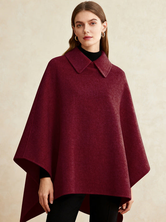 Long Woolen Cape Coat That Flatters Your Figure And Creates A Slimming Elegant Look