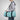 Blue Zebra Print Duffel Bag — Travel Gym Weekend Bag