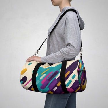 Colorful Abstract Pattern Duffel Bag — Vibrant Travel & Gym Bag
