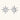 Sterling silver star-shaped stud earrings with brilliant moissanite center stones and pavé details on neutral background.