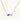 Sterling silver LOVE necklace with brilliant moissanite center stone and pavé details on neutral background.