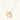Organic-shaped gold pendant necklace with baroque pearl accent on adjustable chain, displayed against neutral background.
