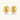 Pair of textured gold-plated sterling silver huggie earrings with dimpled surface finish on cream background.
