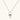 Whimsical owl pendant holding a white pearl on a gold swing, rhodium-plated silver chain on cream background.