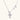 Ornate white gold-plated cross pendant with zirconia stones and pearl accents on adjustable silver chain against cream background