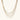 Seven delicate gold-plated snake chains create an elegant layered necklace on a neutral background.