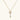 Delicate gold key pendant with heart-shaped bow and crystal pavé detailing on fine chain against cream background.