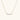 Delicate 14K gold-plated necklace with five graduated zirconia stones arranged in a curved arc on fine chain