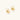 Pair of small gold-plated hoop earrings with triangular cone fronts and curved backs on white background.