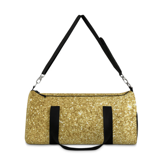 Gold Glitter Duffel Bag — Sparkle Travel & Gym Bag