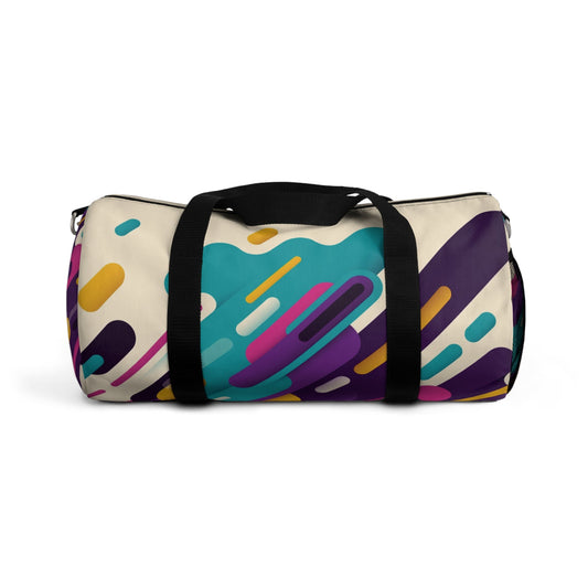 Colorful Abstract Pattern Duffel Bag — Vibrant Travel & Gym Bag
