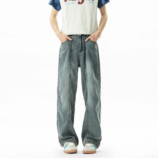 Black Ice Silk Denim Pants