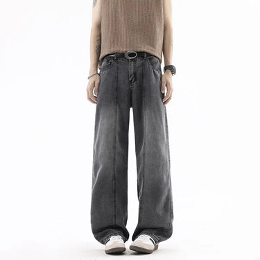 Black Ice Silk Denim Pants