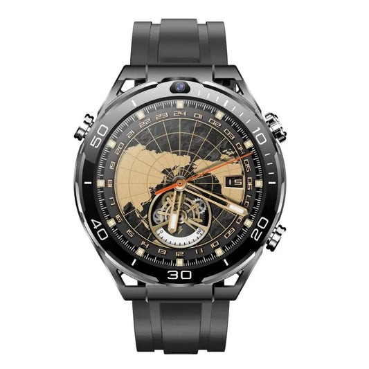 T7 1.508 inch 4G LTE Android 10 Smart Watch, 6GB+128GB, MTK6762 Octa Core, Support Heart Rate / Blood Oxygen(Silver) - UTrano