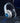 Colorful glowing cool headphones