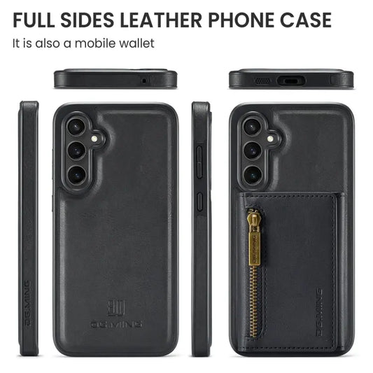 DG.MING M5 Series Zip RFID Multi Card Detachable Leather Phone Case, For Samsung Galaxy S23 FE 5G, For Samsung Galaxy S23 Ultra, For Samsung Galaxy S23+, For Samsung Galaxy S23