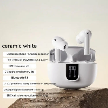 Display Power Sports earbuds Wireless Bluetooth earphones with noise reduction Utrano