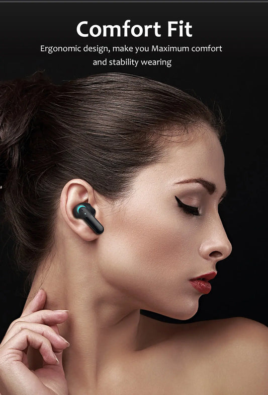 E1 Bluetooth headset LED light display noise reduction wireless headset hifi gaming in-ear sports earbuds Utrano