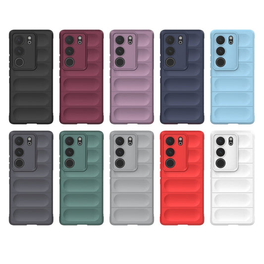 Magic Shield TPU + Flannel Phone Case, For vivo Y78+ Global, For vivo iQOO Z7x