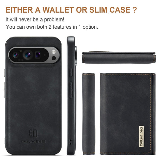DG.MING M1 Series 3-Fold Multi Card Wallet + Magnetic Phone Case, For Google Pixel 9 Pro XL, For Google Pixel 9 / 9 Pro, For Google Pixel 8a, For Google Pixel 8 Pro