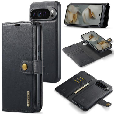 DG.MING Crazy Horse Texture Detachable Magnetic Leather Phone Case, For Google Pixel 8a, For Google Pixel 8 Pro, For Google Pixel 8, For Google Pixel 7a