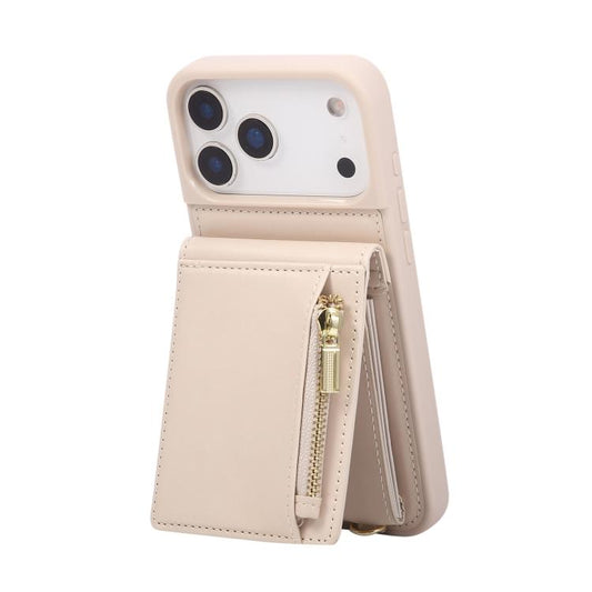 Crossbody Lanyard Zipper Wallet Leather Phone Case, For iPhone 17 Pro Max, For iPhone 17 Pro, For iPhone 17, For iPhone Air