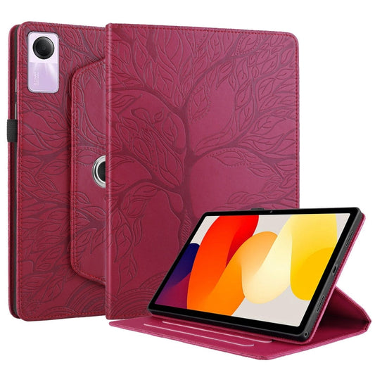 Tree Life Embossed Rotation Leather Tablet Case, For Xiaomi Redmi Pad SE 11, For Xiaomi Pad 6 / 6 Pro, For Xiaomi Redmi Pad 10.6 2022, For Xiaomi Pad 5 / 5 Pro