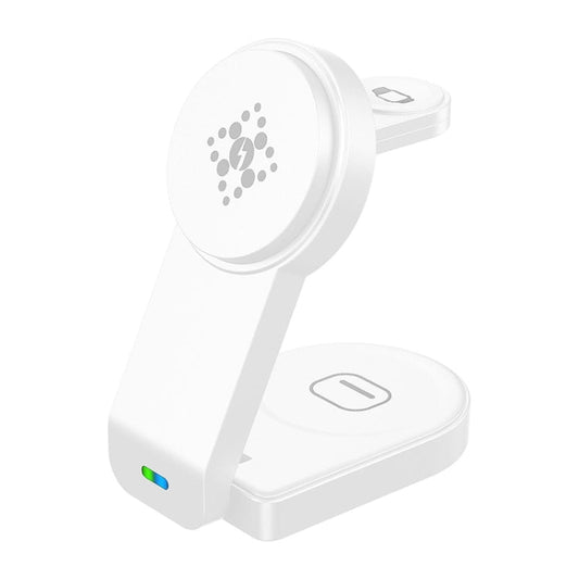 B-23 3 in 1 Foldable Magnetic Wireless Charger Phone Holder, EU Plug, US Plug, UK Plug, AU Plug