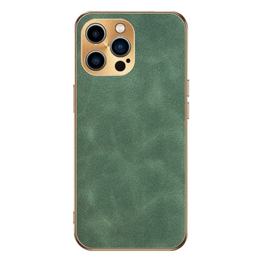 Electroplating Lambskin Leather Phone Case, For iPhone 14 Pro Max, For iPhone 13 Pro Max, For iPhone 13 Pro, For iPhone 13, For iPhone 12, For iPhone 12 Pro Max