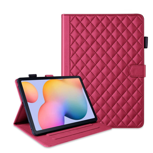 Rhombus Lattice Leather Tablet Case, For Samsung Galaxy Tab S6 Lite 2024, For Samsung Galaxy Tab S9 FE+ / S9+, For Samsung Galaxy Tab S9 FE / S9