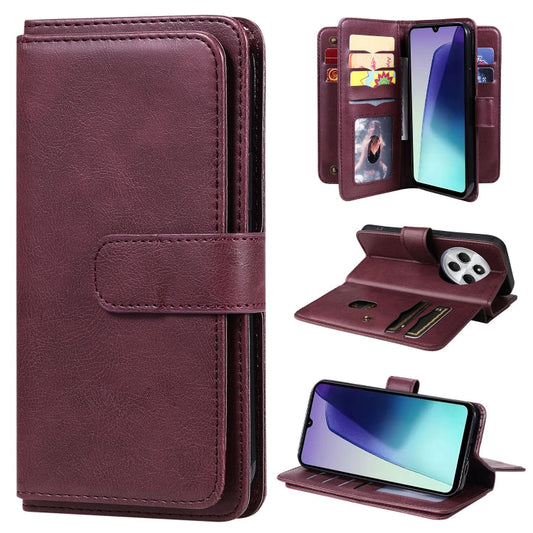Multi-Function Wallet 10 Card Slots Leather Phone Case, For Redmi 14C 4G Global, For Redmi 13 4G Global, For Redmi K70