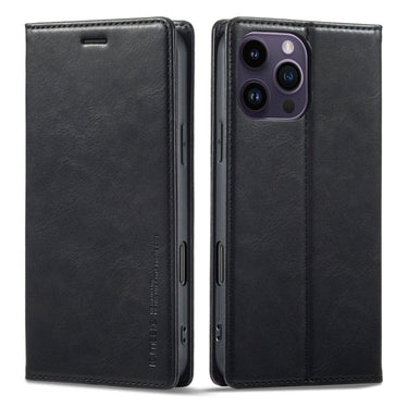 LC.IMEEKE RFID Anti-theft Leather Phone Case, For iPhone 16 Pro Max, For iPhone 16 Pro, For iPhone 16 Plus, For iPhone 16