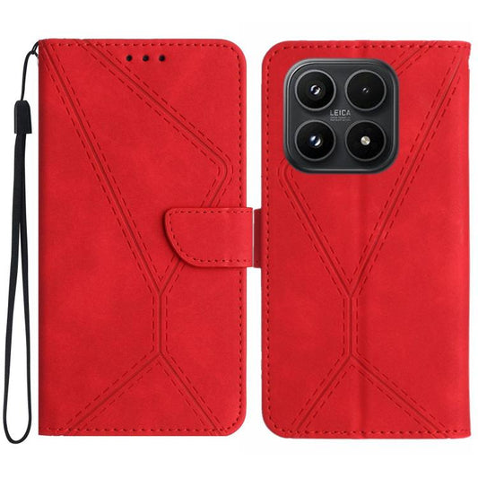 Stitching Embossed Leather Phone Case, For Xiaomi 17, For Xiaomi Poco M7 4G 169mm, For Xiaomi 15T Pro, For Xiaomi 15T