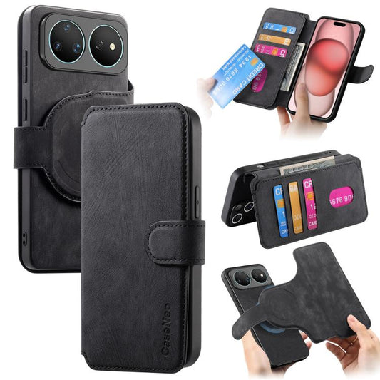 CaseNeo MagSafe RFID Anti-theft Retro Leather Phone Case, For Huawei Pura 80 Pro / 80 Pro+ 5G, For Huawei Pura 80 5G, For Huawei nova 14, For Huawei nova 13 Pro