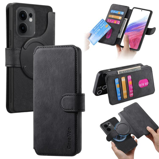 CaseNeo MagSafe RFID Anti-theft Retro Leather Phone Case, For OPPO A58 4G, For OPPO Reno10 5G Global, For OPPO A78 4G, For OPPO A78 5G