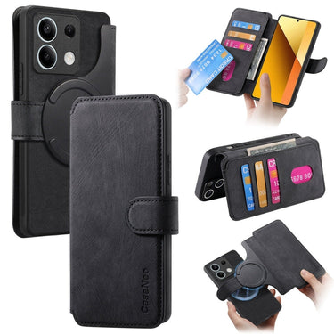 CaseNeo MagSafe RFID Anti-theft Retro Leather Phone Case, For Redmi Note 12 Pro+ 5G, For Redmi Note 12 Pro 5G, For Redmi Note 11S 4G, For Redmi Note 10 4G / Note 10S