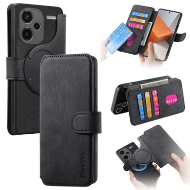 CaseNeo MagSafe RFID Anti-theft Retro Leather Phone Case, For Redmi Note 12 Pro+ 5G, For Redmi Note 12 Pro 5G, For Redmi Note 11S 4G, For Redmi Note 10 4G / Note 10S