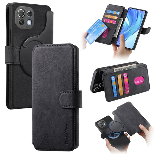 CaseNeo MagSafe RFID Anti-theft Retro Leather Phone Case, For Xiaomi Poco X3 NFC