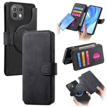 CaseNeo MagSafe RFID Anti-theft Retro Leather Phone Case, For Xiaomi Poco X3 NFC