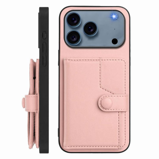 Button Card Bag RFID Anti-theft Phone Case, For iPhone 17 Pro Max, For iPhone 17 Pro, For iPhone 17, For iPhone Air