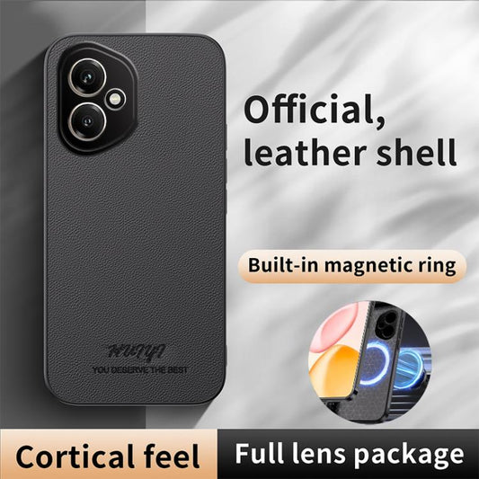 HUIYI Leather Magnetic Phone Case, For Honor 400 Global 156.5mm, For Honor X8c 4G, For Honor 300 Pro, For Honor 300