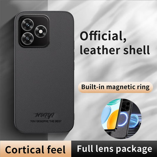 HUIYI Leather Magnetic Phone Case, For Honor X60i, For Honor X6b, For Honor Play 8T Pro / X50i+, For Honor 200