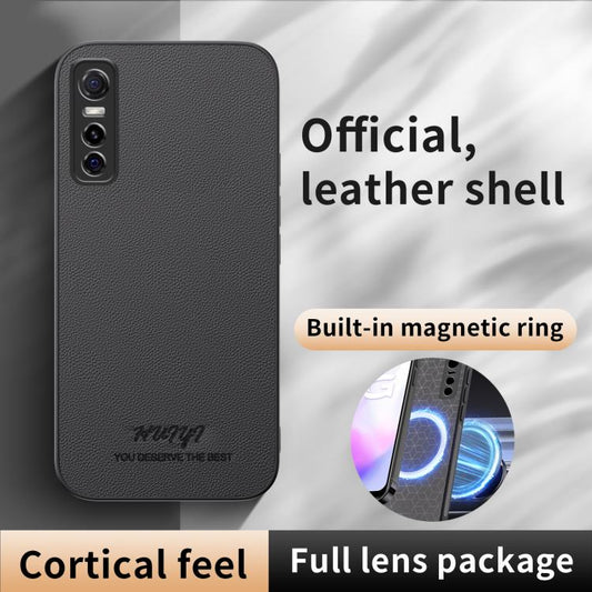 HUIYI Leather Magnetic Phone Case, For vivo Y73s, For vivo Y30