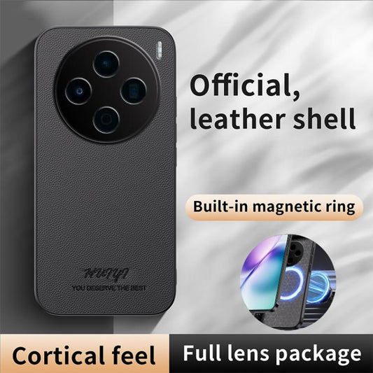 HUIYI Leather Magnetic Phone Case, For vivo V30e, For vivo iQOO Z9, For vivo iQOO Z9 Turbo, For vivo iQOO Neo9