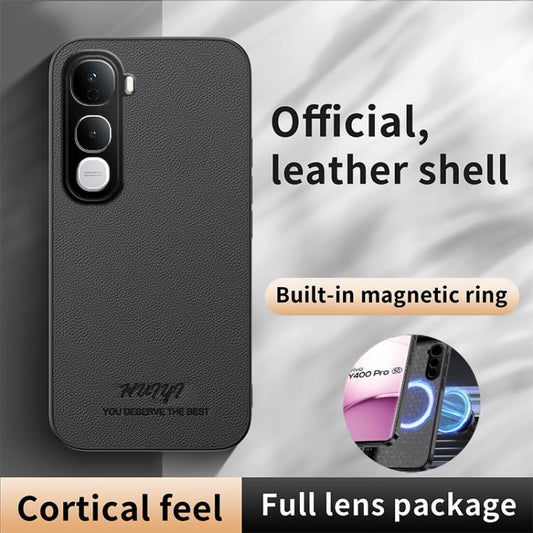 HUIYI Leather Magnetic Phone Case, For vivo X100s, For vivo X100 Ultra, For vivo Y18, For vivo Y100 4G / IDN