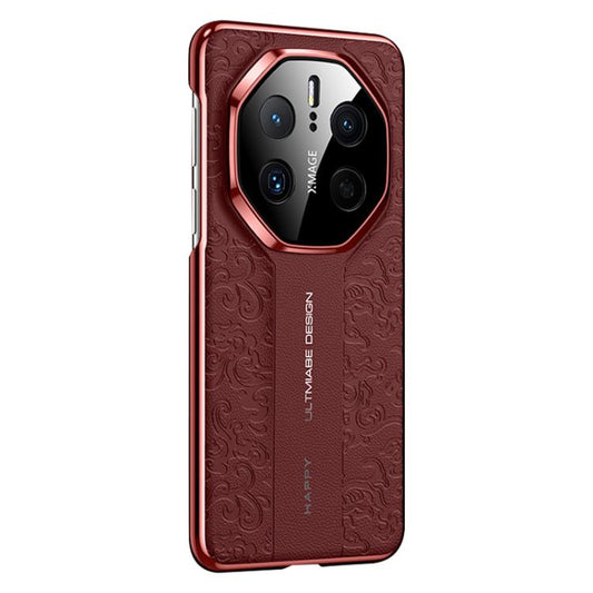 Cloud Dragon Pattern Plain Leather PC Phone Case, For Huawei Mate 50, For Huawei Mate 40 RS Porsche Design, For Huawei Mate 40 Pro, For Huawei Mate 40