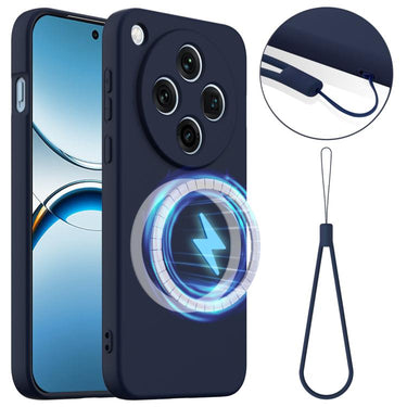 Shockproof Silicone Magsafe Phone Case, For OPPO Find X8, For OPPO Find X8 Pro