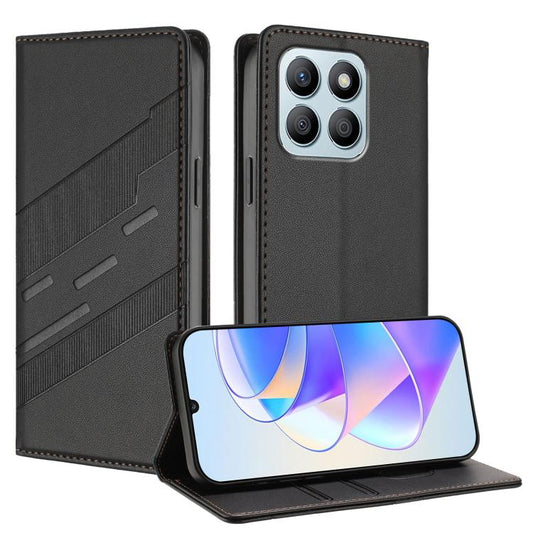 Embossed Multi-functional Wallet Retro Leather Phone Case, For Honor X8b, For Honor Magic6 Lite / X9b 5G, For Honor X8 5G / X6 4G / 70 Lite